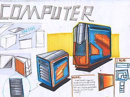 大學(xué)里的工業(yè)設(shè)計手繪作品