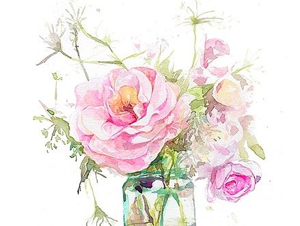 水彩花卉