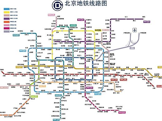 2015北京地铁线路图矢量