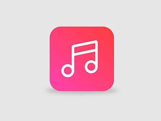 一枚用sketch画的音乐icon