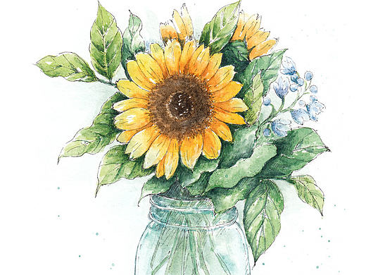 向日葵（个人主页-ZMTcwMjU3Njg=） - 创作习作 - 站酷设计师花花酱O原创素材 - 站酷ZCOOL