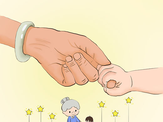 共享奶奶，大手拉小手