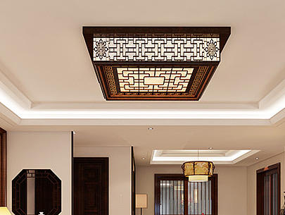 郑州天骄华庭210平别墅新中式装修效果赏析