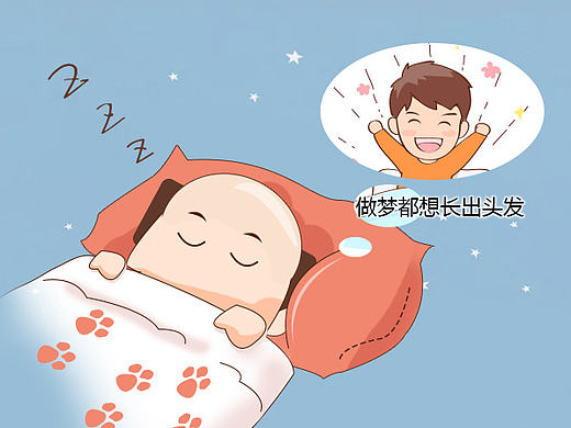 移动端网页设计  手绘卡通  脱发创意