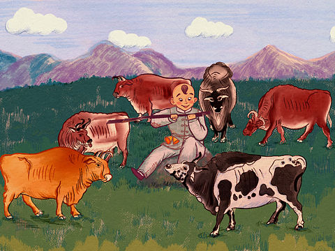 《小英雄王二小》（個(gè)人主頁(yè)-ZNTkyMTM0NTI=） - 繪本 - 站酷設(shè)計(jì)師遲宇飛原創(chuàng)素材 - 站酷ZCOOL