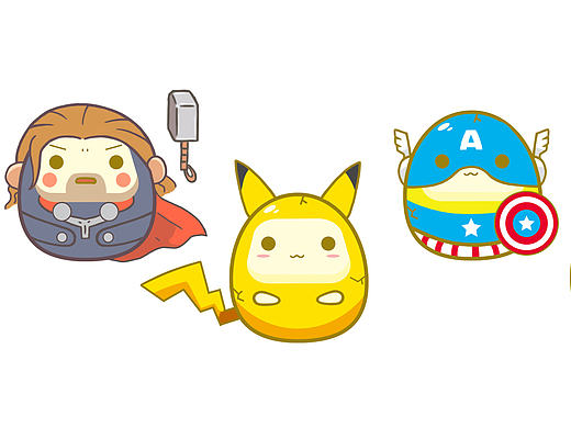 一些之前做的吉祥物