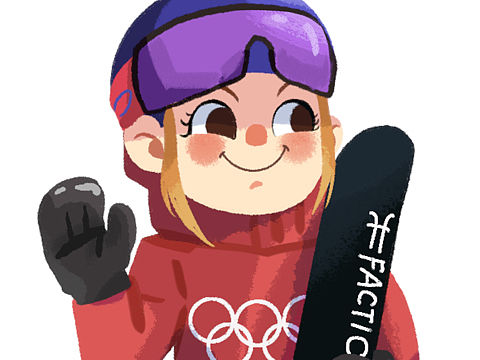冬奧會-谷愛凌和蘇翊明的可愛瞬間（個人主頁-ZNTgwMzUwMDQ=） - 兒童插畫 - 站酷設(shè)計師航航航Amor原創(chuàng)素材 - 站酷ZCOOL