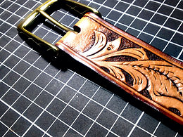 手工制作皮雕皮带