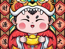 國潮插畫-虎虎生威