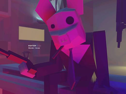 [blender][猪头人][临摹] blender初尝试 