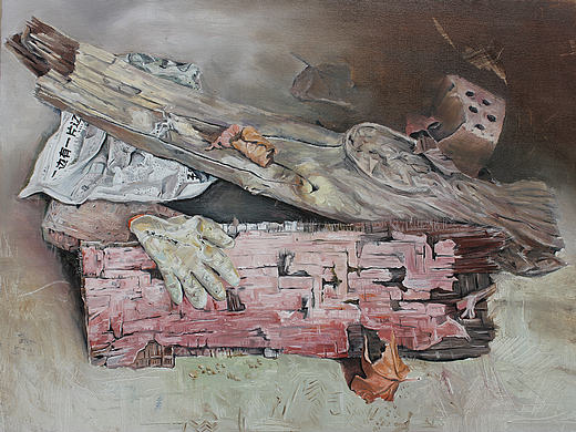 油画作品-《荒》（个人主页-ZMTY4NzU3MjA=） - 绘画 - 站酷设计师LyonY原创素材 - 站酷ZCOOL