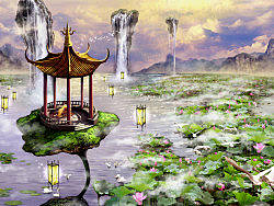 给我毕业动画做的一个场景，真正想P好一张图，真的是不容易啊~~