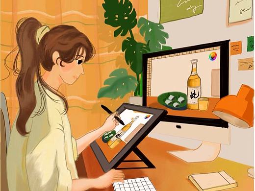 治愈系插画临摹（个人主页-ZNjAxNTQ4NDA=） - 商业插画 - 站酷设计师kiraYH原创素材 - 站酷ZCOOL