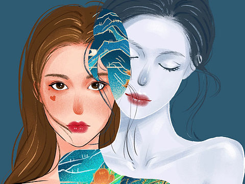 小情绪原创插画