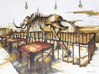 餐饮空间效果图手绘