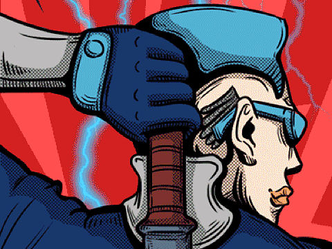 漫威DC英雄对对碰—商业GIF插画