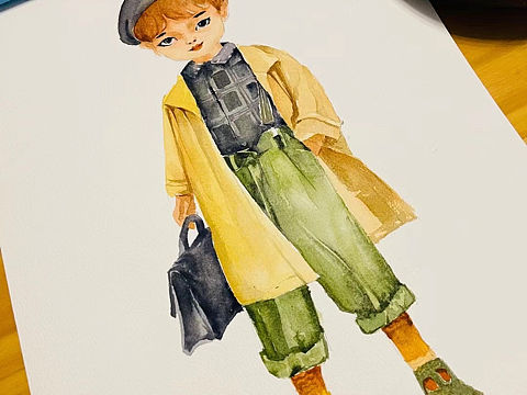 人物插画练习（个人主页-ZNTQ4NzY0Njg=） - 儿童插画 - 站酷设计师爱画画的宋先生原创素材 - 站酷ZCOOL