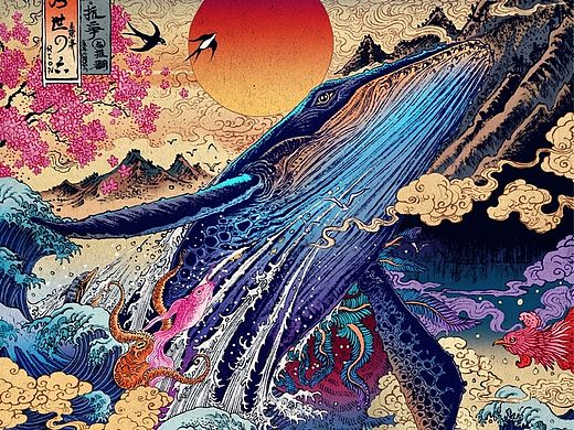 浮世NO.6毛笔作品