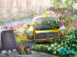 園藝 花境 景觀 建筑電腦手繪練習(xí)作業(yè)