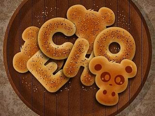 美味可口的面包圈字体(练习)