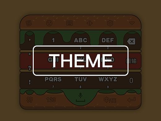 我要吃漢堡-輸入法（個人主頁-ZMTcyMjYzMjg=） - 主題/皮膚 - 站酷設(shè)計師有時瘋癲原創(chuàng)素材 - 站酷ZCOOL