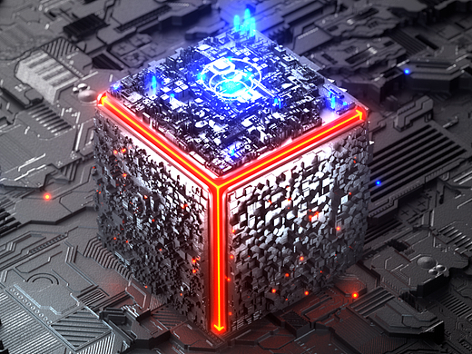 C4D作品--魔方盒子