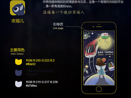 社交类app页面展示