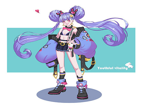 新鲜出炉的二次元美少女