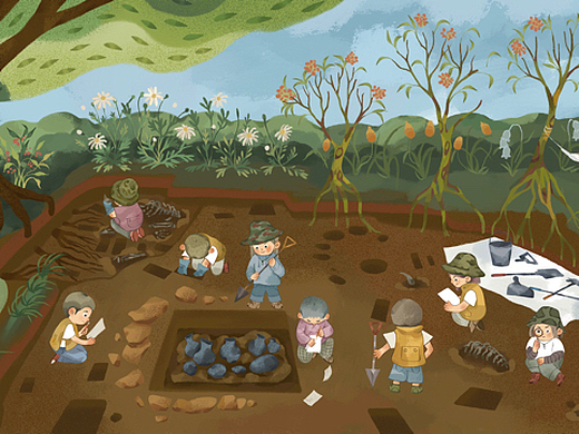 《儿童考古绘本》练习作