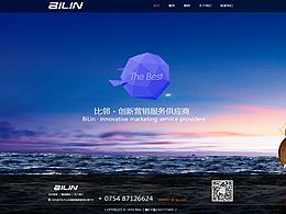 比邻公司的网页设计一版式