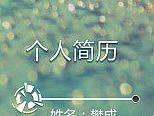 个人简历