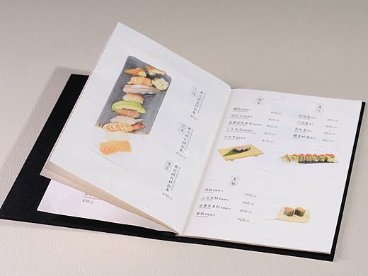 江北菜单设计制作公司|龙吟日式料理菜单-捷达菜谱公司