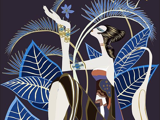 云南绘画风格插画