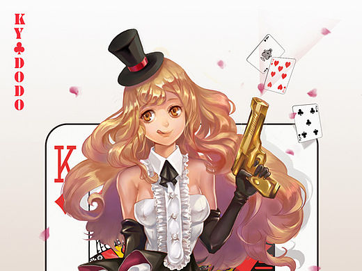扑克女郎~萌萌哒