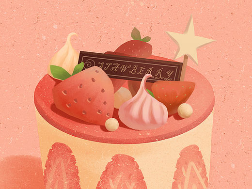 蛋糕插画