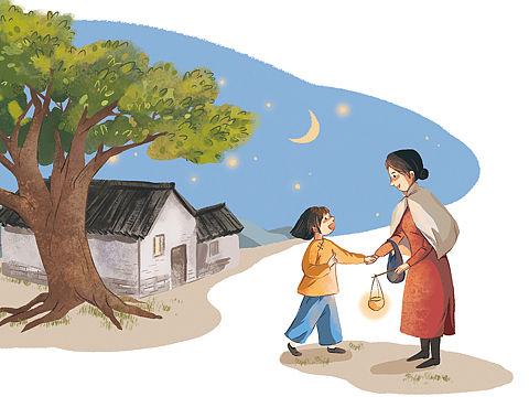 冰心儿童文学封面插画