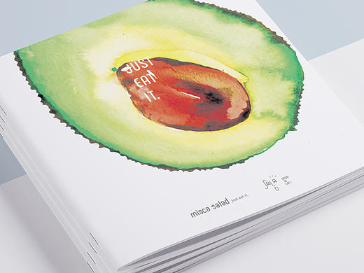 MISCA salad 米司卡沙拉 vi及外送包装 水彩方案