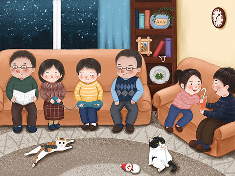 温馨一家人