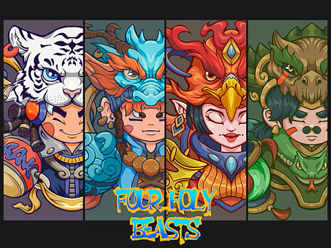 《四圣》系列国潮商业插画