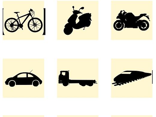 交通实物小图标