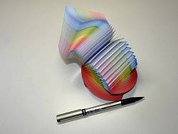 桌面风水增幅器:天圆地方 生命轮回DNA 纸匠旋转纸砖便签 系列之:彩虹