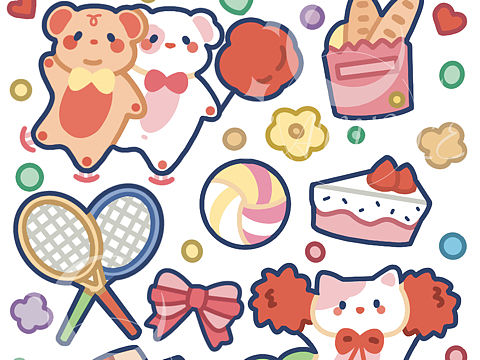 【原创贴纸】小动物也有运动会