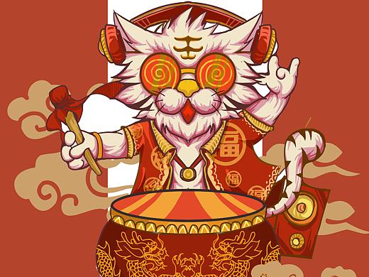 虎年新年红包海报