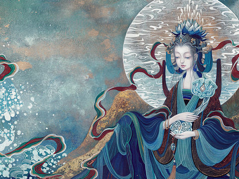 小妈祖（个人主页-ZNDk1NzgyMjQ=） - 绘画 - 站酷设计师不管了_鹿原创素材 - 站酷ZCOOL