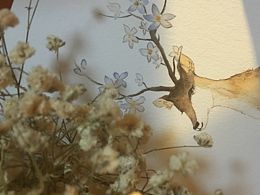梅花鹿 临