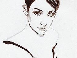 水墨——女性的美麗（個(gè)人主頁-ZMTA3NDA2OA==） - 商業(yè)插畫 - 站酷設(shè)計(jì)師yeyuanyuan7原創(chuàng)素材 - 站酷ZCOOL