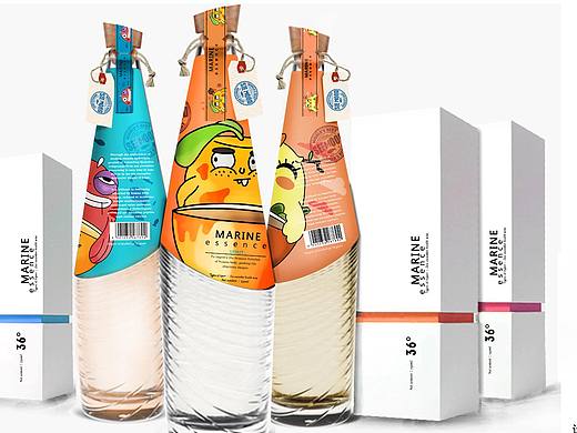 《“看心情”果酒瓶贴设计》