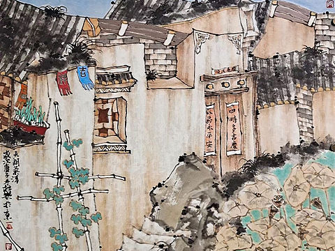 中国美术家协会会员杜艳民居系列作品欣赏
