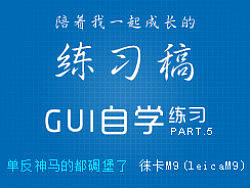 GUI自学 图标练习 帕尔特.5【单反神马的都碉堡了-徕卡M9(leicaM9)】【2P】