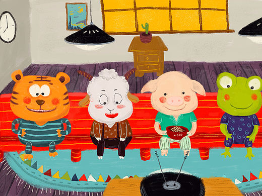 兒插練習（個人主頁-ZMTU5Njg4NDg=） - 商業(yè)插畫 - 站酷設(shè)計師崔祺Chee原創(chuàng)素材 - 站酷ZCOOL